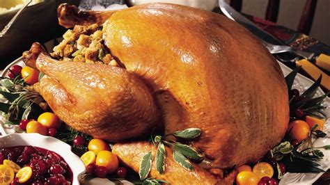 Roast Turkey With Sausage Apple Stuffing Recipe From