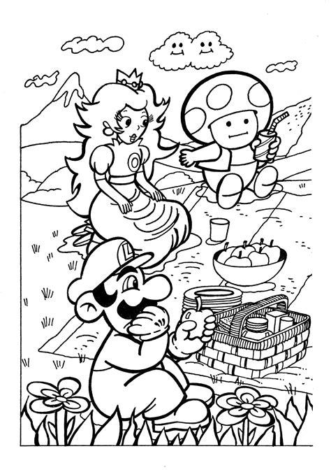 Mario Activity Sheet Super Mario Coloring Pages Super
