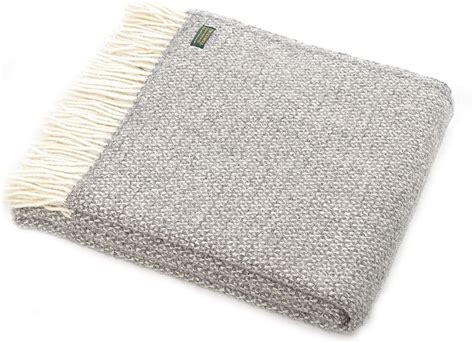 Tweedmill Lifestyle Illusion Spearmint And Grey Throw Blanket Pure New