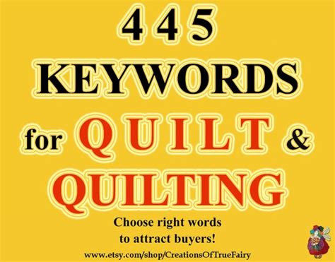 Keywords For Quilt Quilting Most Popular Etsy Keywords For Etsy