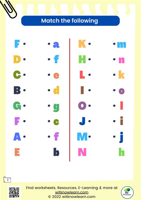 Engage Your Nursery Kids With These Alphabet Matching Worksheets