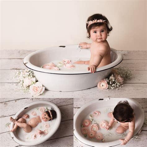 Baby Floral Milk Bath Jess Elaine Photography
