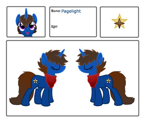 Pagelight Mlp Character Sheet By Saltychakram On Deviantart