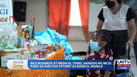 Medical Items At Negosyong Bigasan Handog Ng Mcgi Sa Isang Dialysis