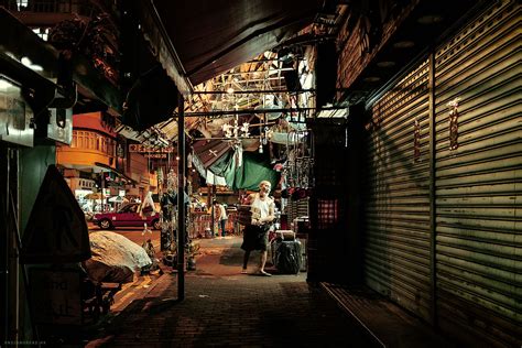 Wallpaper City Street Cityscape Hong Kong Night Architecture