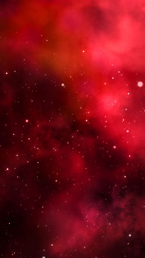 Download Wallpaper 1350x2400 Galaxy Space Red Shine