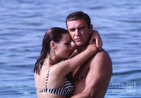 Claudine Auger Sean Connery James Bond Thunderball Fineartamerica Com Featured Sean
