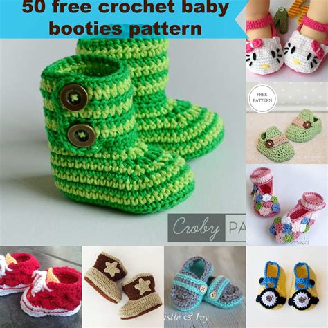 Best Images Of Printable Baby Bootie Crochet Pattern Free Crochet My