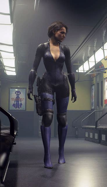 Jill Valentine Battlesuit Costume At Resident Evil 3 2020 Nexus
