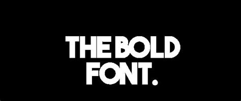 Archive of freely downloadable fonts. The Bold Font - FontM