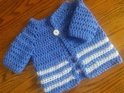 Craft Brag Baby Boy Crochet Sweater Pattern
