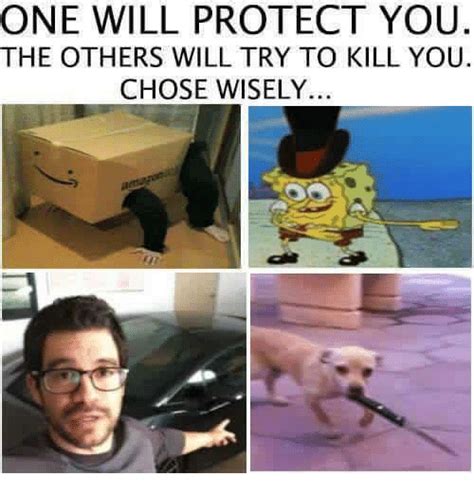 One Will Protect You The Others Will Try To Kill You Chose Wisely
