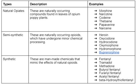Synthetic And Semi Synthetic Opioids Types And Effects