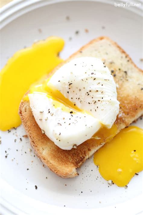 Perfect Poached Eggs Step By Step Guide Video Belly Full