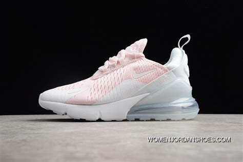 P18 Nike Air Max 270 Heel Half Palm Cushion Jogging Shoes Pink White
