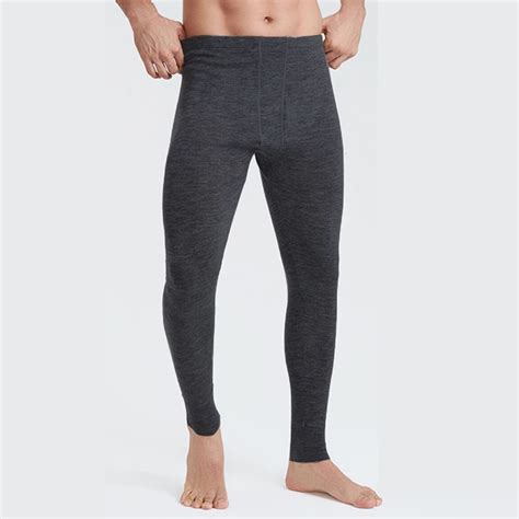 100 Merino Wool Long Johns Thermal Underwear Pants Mens Baselayer Man