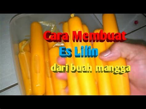 Namun, jika dibeli di jalanan, kebersihannya pun tidak terjamin 5. Cara Membuat Es Lilin dari Buah Mangga - YouTube