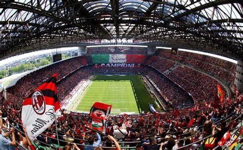 Live Football Stadio San Siro Ac Milan And Inter Milano