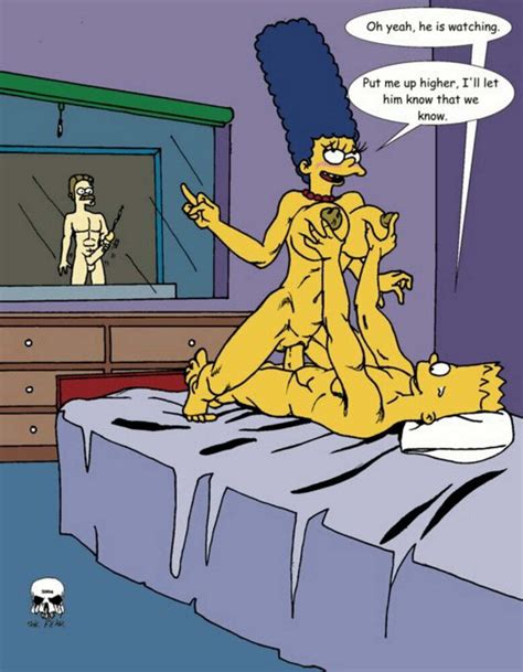 Ned Flanders And Marge Simpson Masturbation Nude Tits Pussy Cowgirl