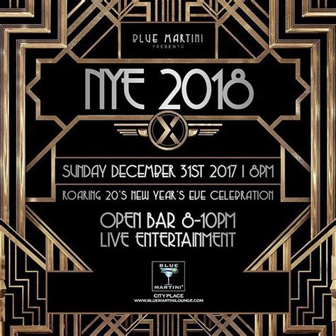 Blue Martini Wpb Roaring 20s New Years Eve 2018 Blue Martini Goes