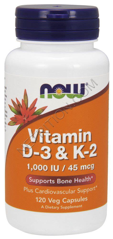 The two primary forms of vitamin k are phylloquinones it's well known that most vitamin d3 and vitamin k2 supplements are typically formulated together, but why specifically formulate vitamin k and. NOW Vitamin D-3 & K-2 at Netrition.com.