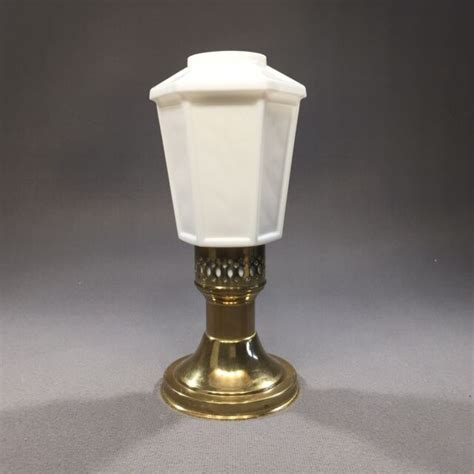 Vintage Mason Candlelight Lamp Middlesex Nj White Glass Globe 105 H