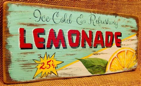 ice cold lemonade sign etsy lemonade sign lemonade vending stand