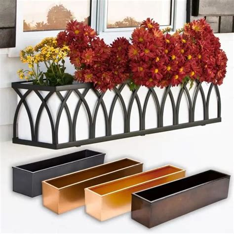 | embossed metal copper color planter tin storage box basket 15 l x 7 w x 5 h. Arch Cage with Liner-Choose 8 Sizes in 2020 | Wrought iron ...