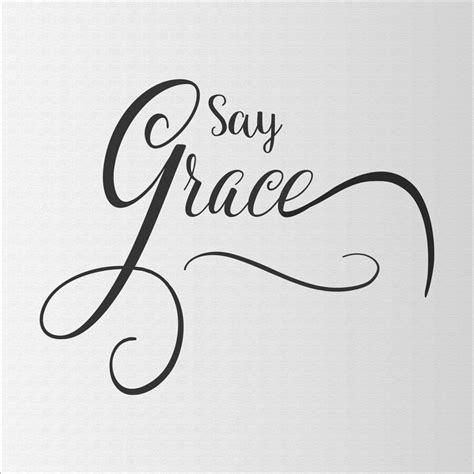 Say Grace Stencil Superior Stencils