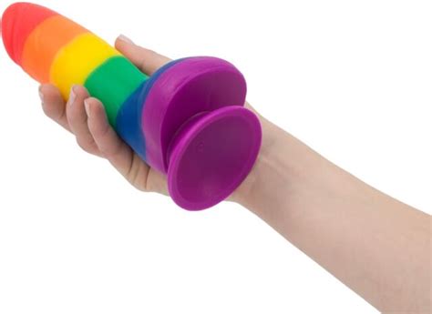 Addiction Justin 8 Rainbow Silicone Dildo With Suction Cup For Sale