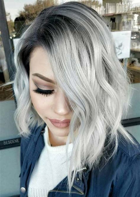 Silver Hair Trend 51 Cool Grey Hair Colors To Try Cortes De Cabello