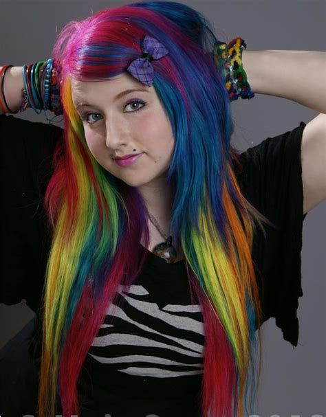Rainbow Scene Hair Found On Hair Crazy Hair Color Pink Cool Hair Color Pink Hair Hair
