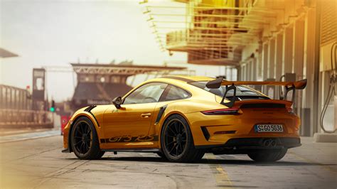2560x1440 Porsche 911gt3rs Gold 4k Rear 1440p Resolution Hd 4k