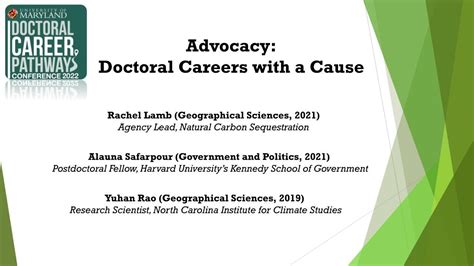 Doctoral Career Pathways Conference Panel 2 Advocacy Careers Youtube