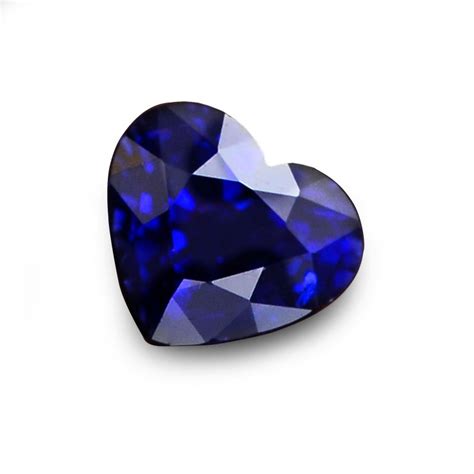 087 Carat Blue Sri Lankan Sapphire Heart Shape Sku 282351