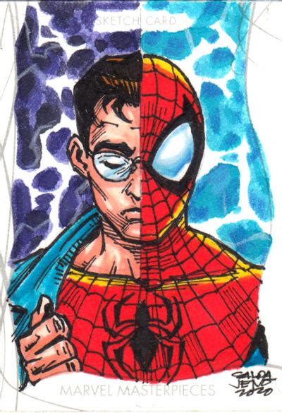 Marvel Masterpiece Peter Parker Sketchcard By Jasons21 On Deviantart