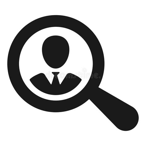 Simplistic Job Search Icon Stock Vector Illustration Of Search 164811040