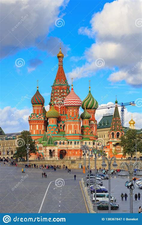 Moscow Russia September 30 2018 View Of St Basil S Cathedral On
