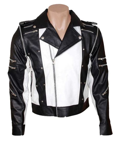 Zipper Design Black And White Michael Jackson Pepsi Jacket Jackets