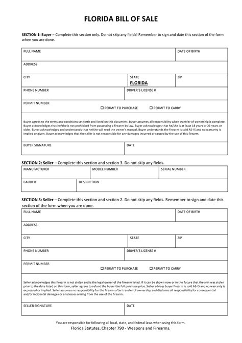 Bill Of Sale For A Gun Template Hq Template Documents