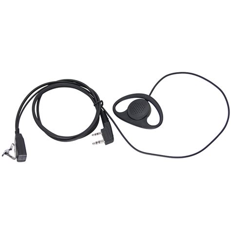 E004 D Shape Earhook Radio Headset Walkie Talkie Earpiece For Kenwood