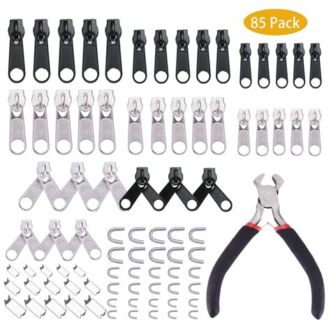 Get a pair of end nippers and a pair of needle nose pliers. Zipper Repair Kit Zip Slider Rescue Universal Zippers ...