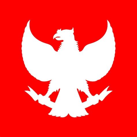 Garuda Pancasila Símbolo Da Indonésia País Altamente Detalhado