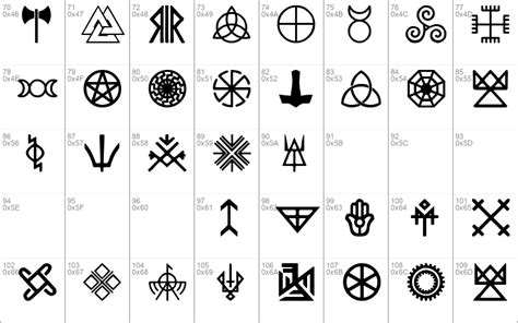Pagan Symbols Windows Font Free For Personal Commercial