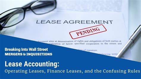 Lease Accounting Operating Leases Finance Leases And The Confusing