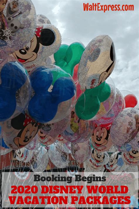 Booking Begins June 18 For 2020 Disney World Vacation Packages