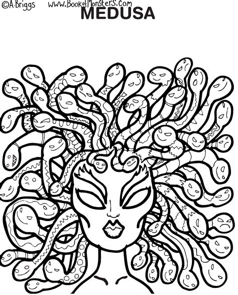Home / miscellaneous / medusa. Medusa Coloring Pages at GetColorings.com | Free printable ...