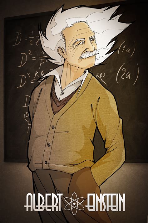 320x568 Resolution Albert Einstein Cartoon Digital Illustration