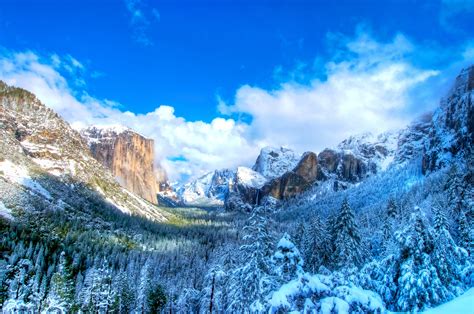 Yosemite Mountains Trees Landscape Winter D Wallpaper 4287x2846