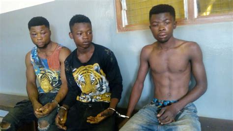 3 Ghanaian Young Armed Robbers Caught By Security Operatives With
